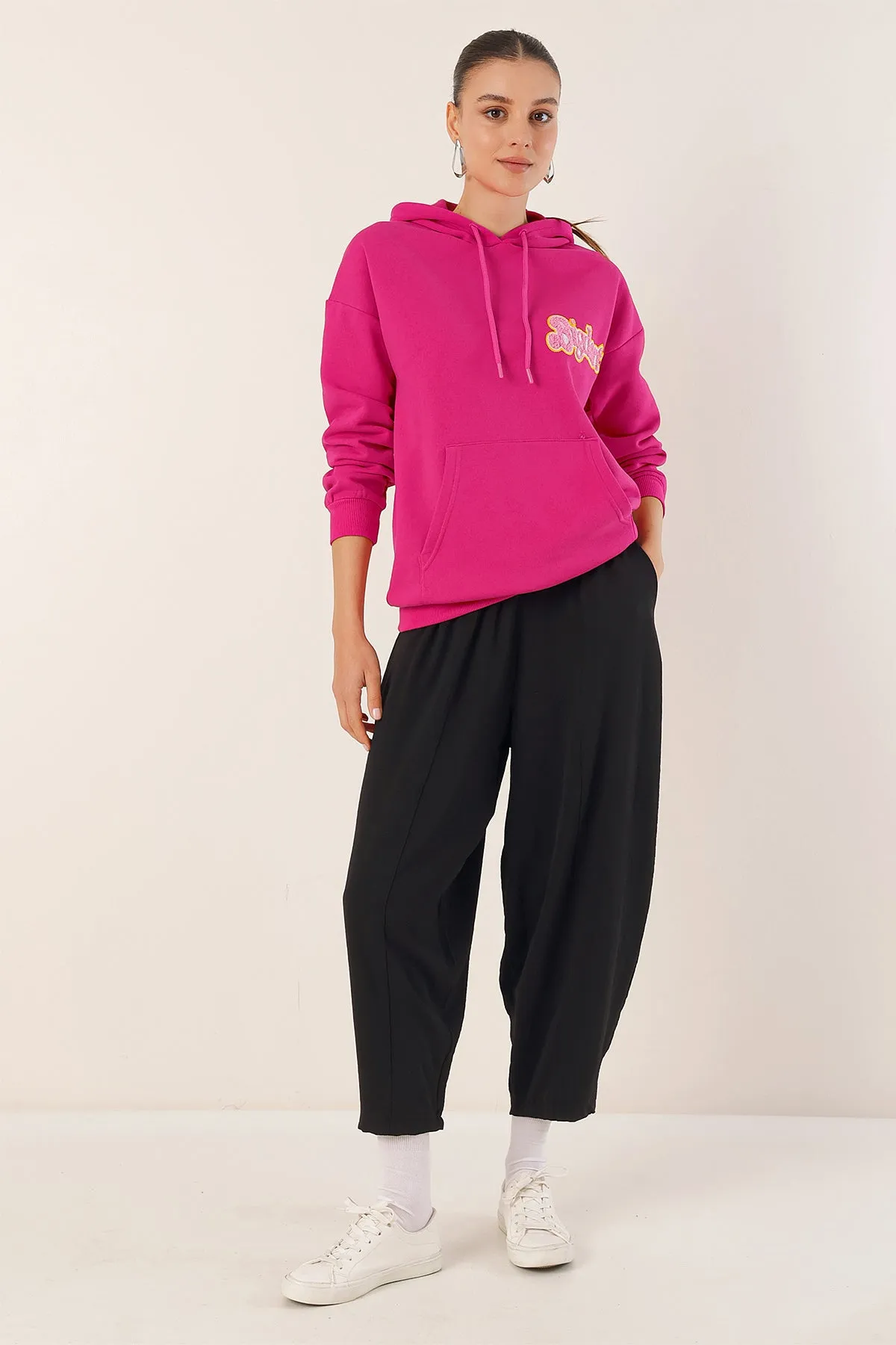 55424 nakişli oversize sweatshirt