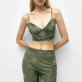 Alexys Embroidered Top & Pants Set