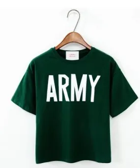 Army Printed Harajuku Loose Casual Shirt