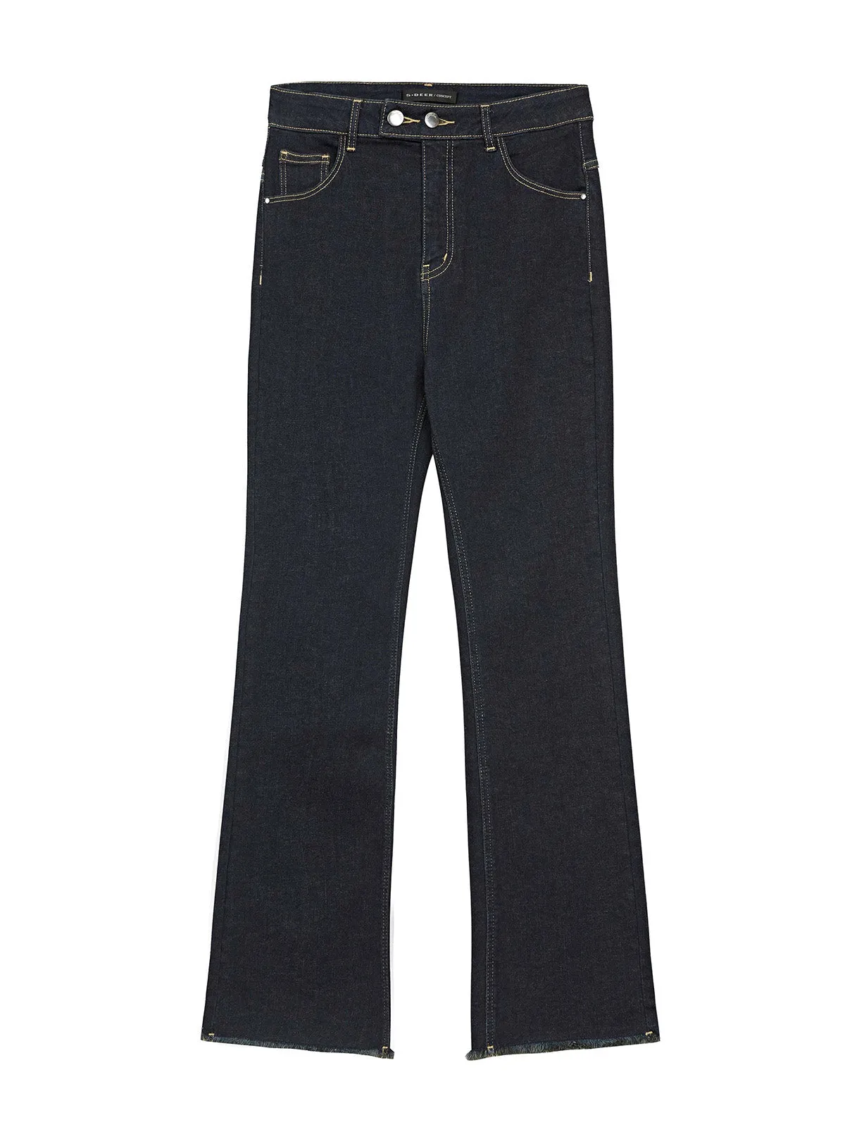 Classic High-Waisted Flare Jeans