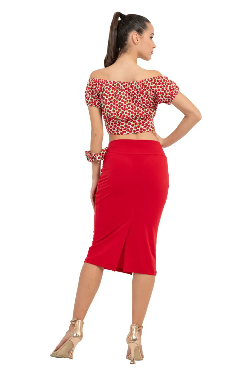 Classic Pencil Skirt With Two Slits