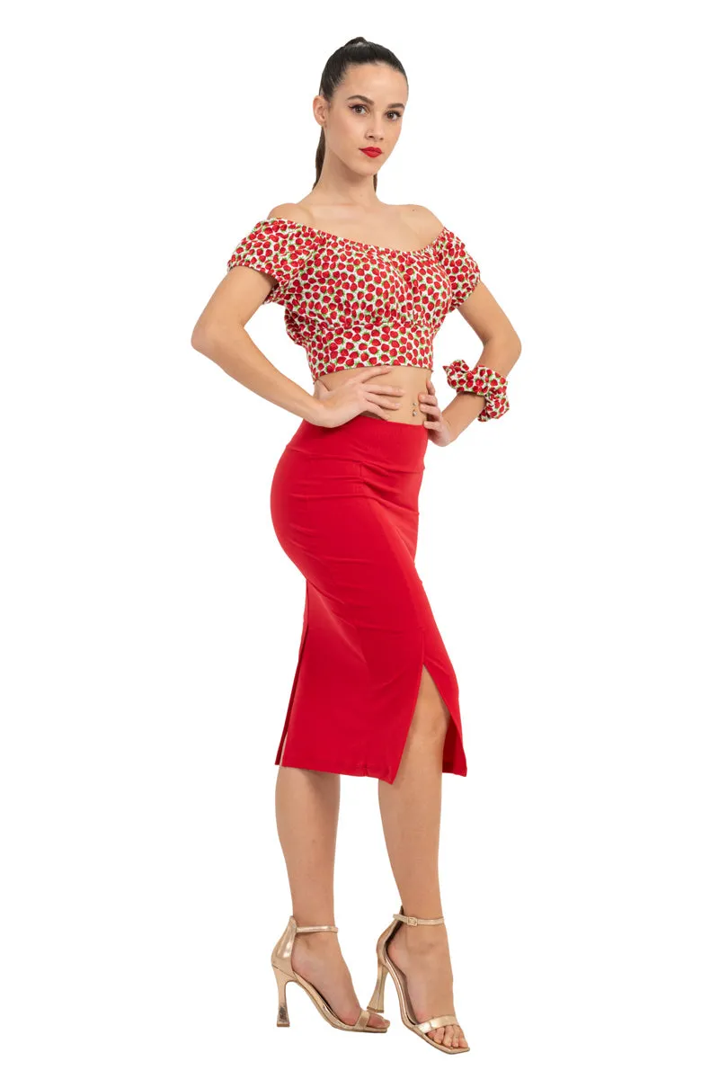 Classic Pencil Skirt With Two Slits