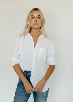 Frank & Eileen 'Joedy' Boyfriend Button-Up in White