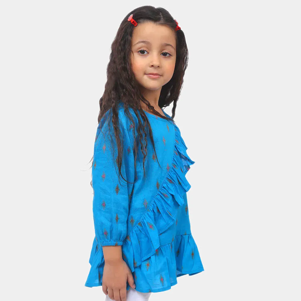 Girls Casual Top Moon Light - Sky Blue