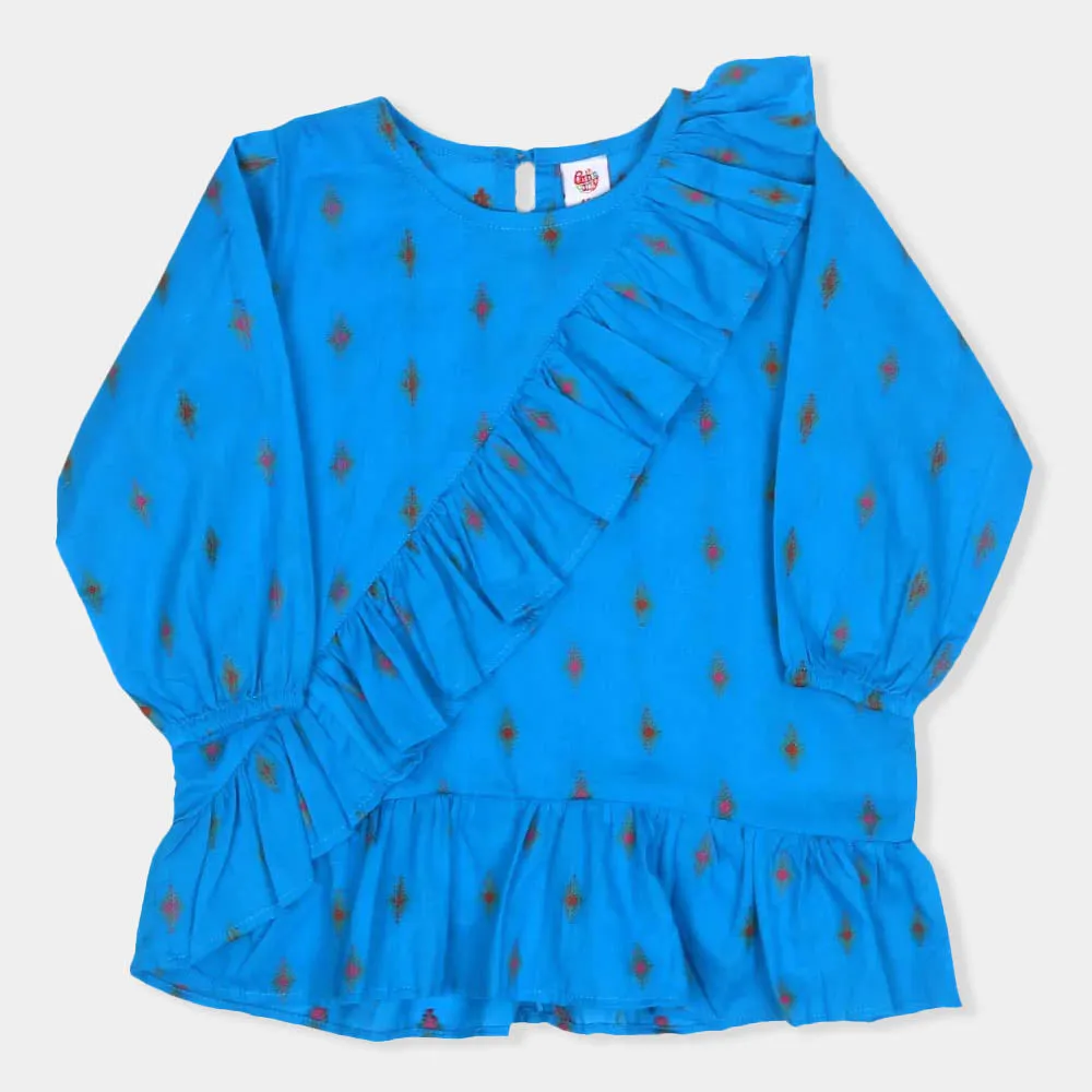 Girls Casual Top Moon Light - Sky Blue