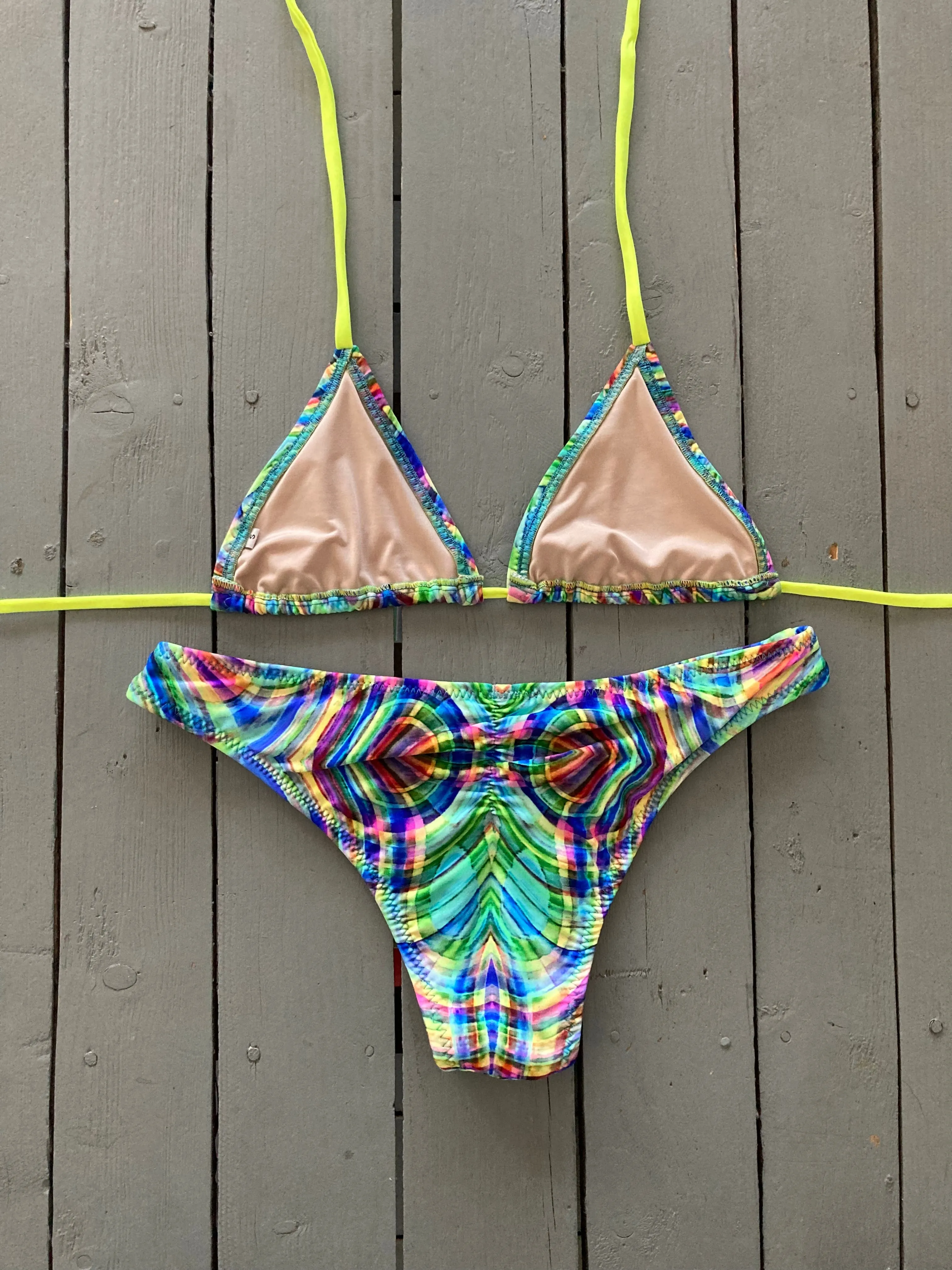 Green Print Classic Bikini Bottom