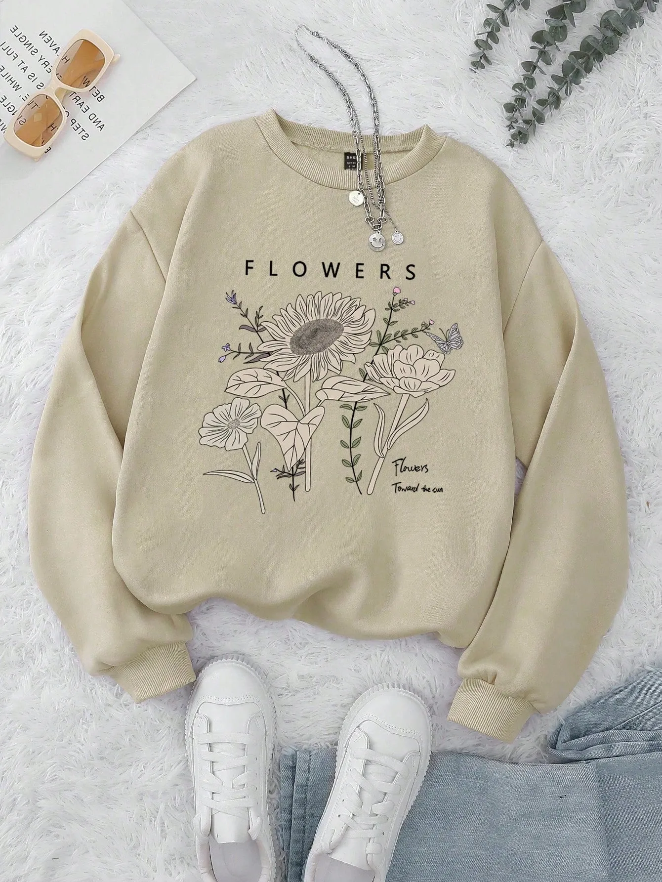 Holiday sweatshirts for women|Christmas Print Crew Sweatshirt For Women