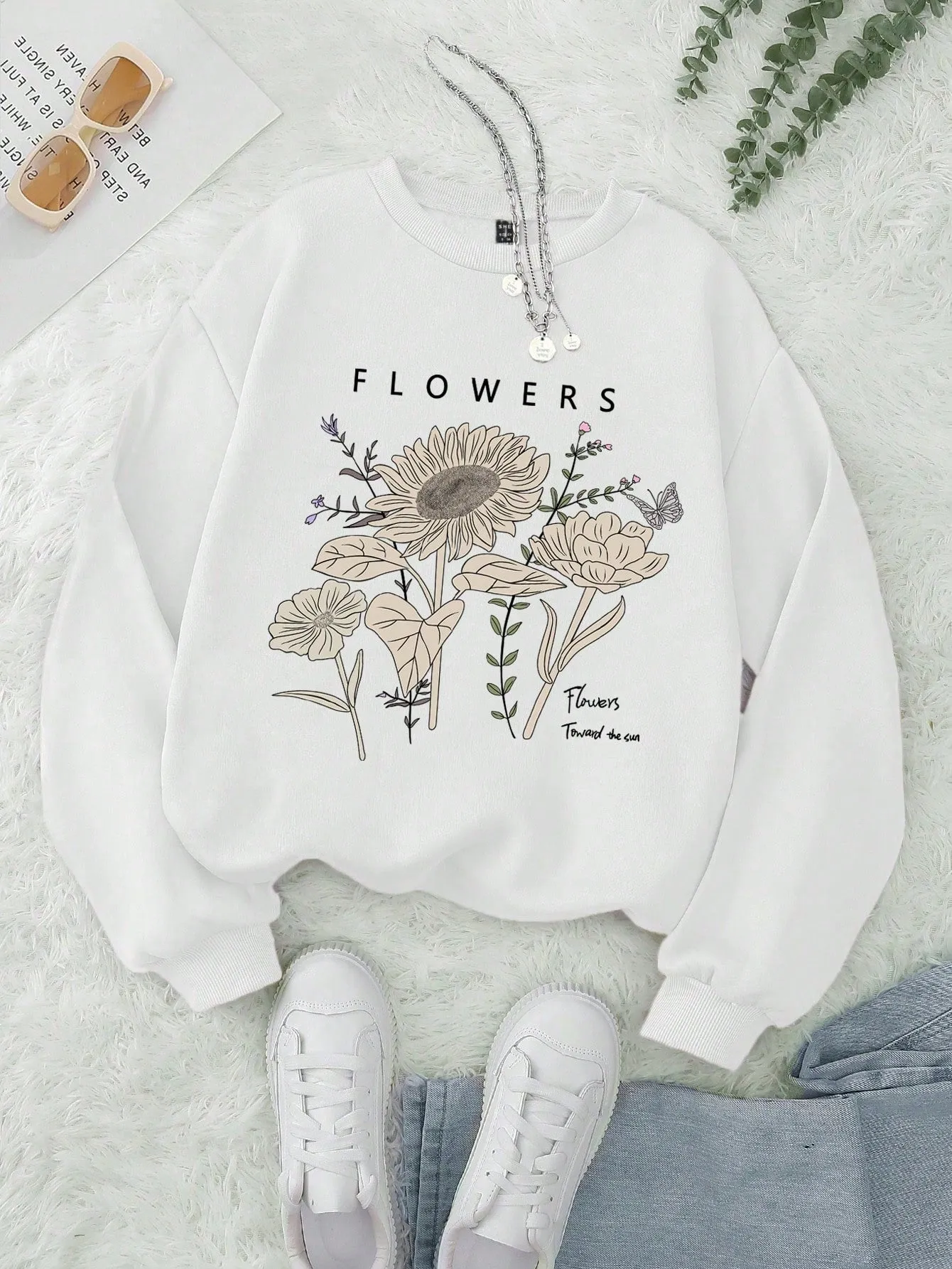 Holiday sweatshirts for women|Christmas Print Crew Sweatshirt For Women