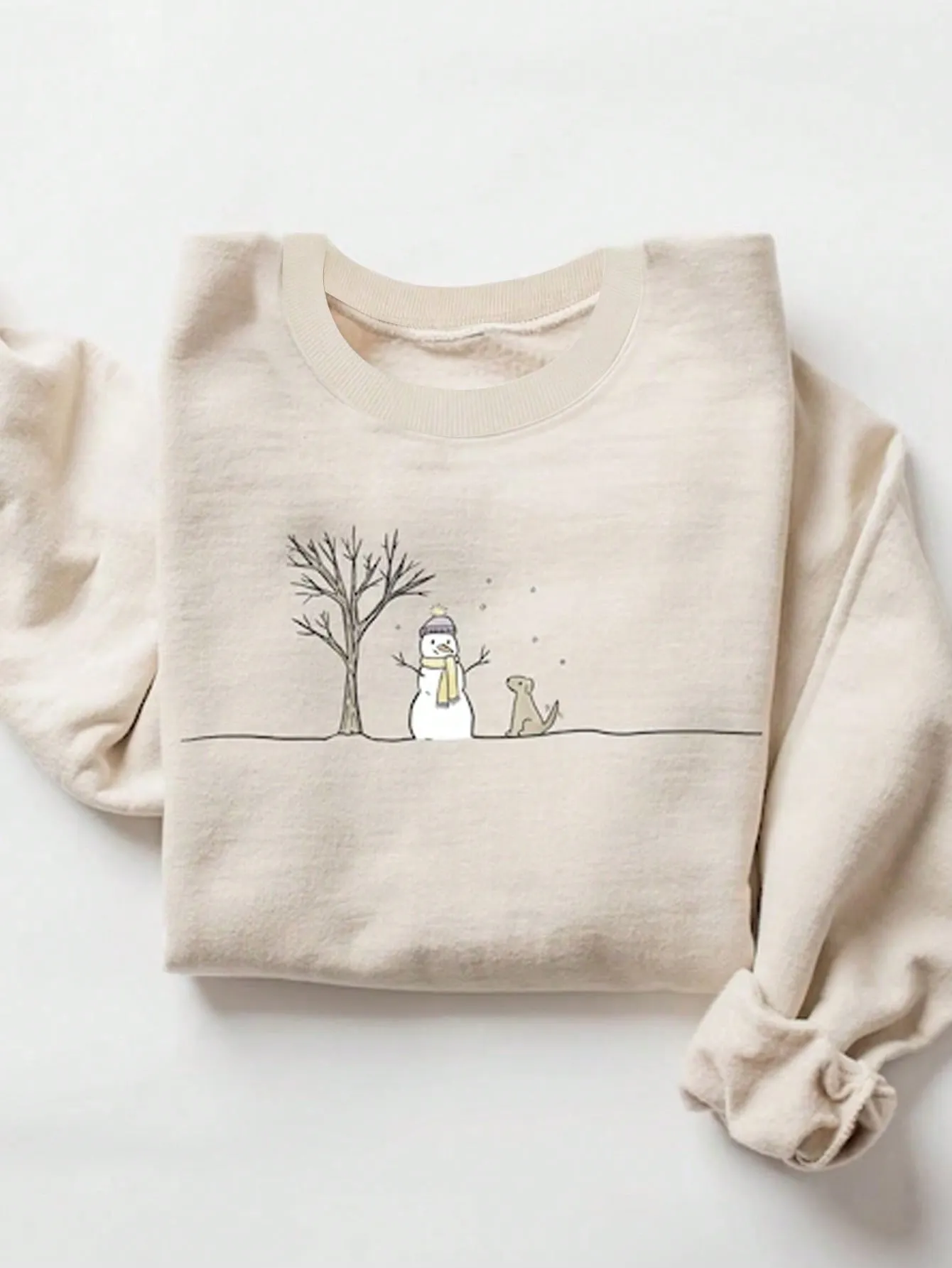 Holiday sweatshirts for women|Christmas Print Crew Sweatshirt For Women