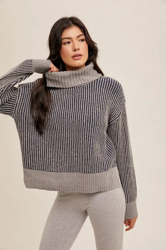 Kori Two Tone Chenille Sweater