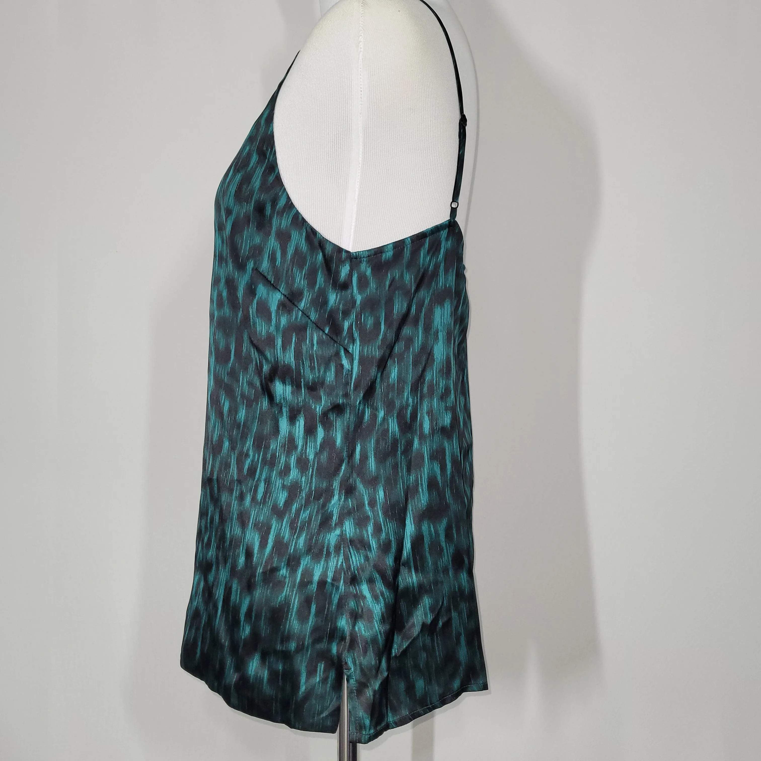 L'Agence Gabriella Dark Glade Black V-Neck Camisole Tank Size X-Small