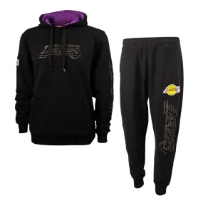 Lakers Puff Print Hoodie Set