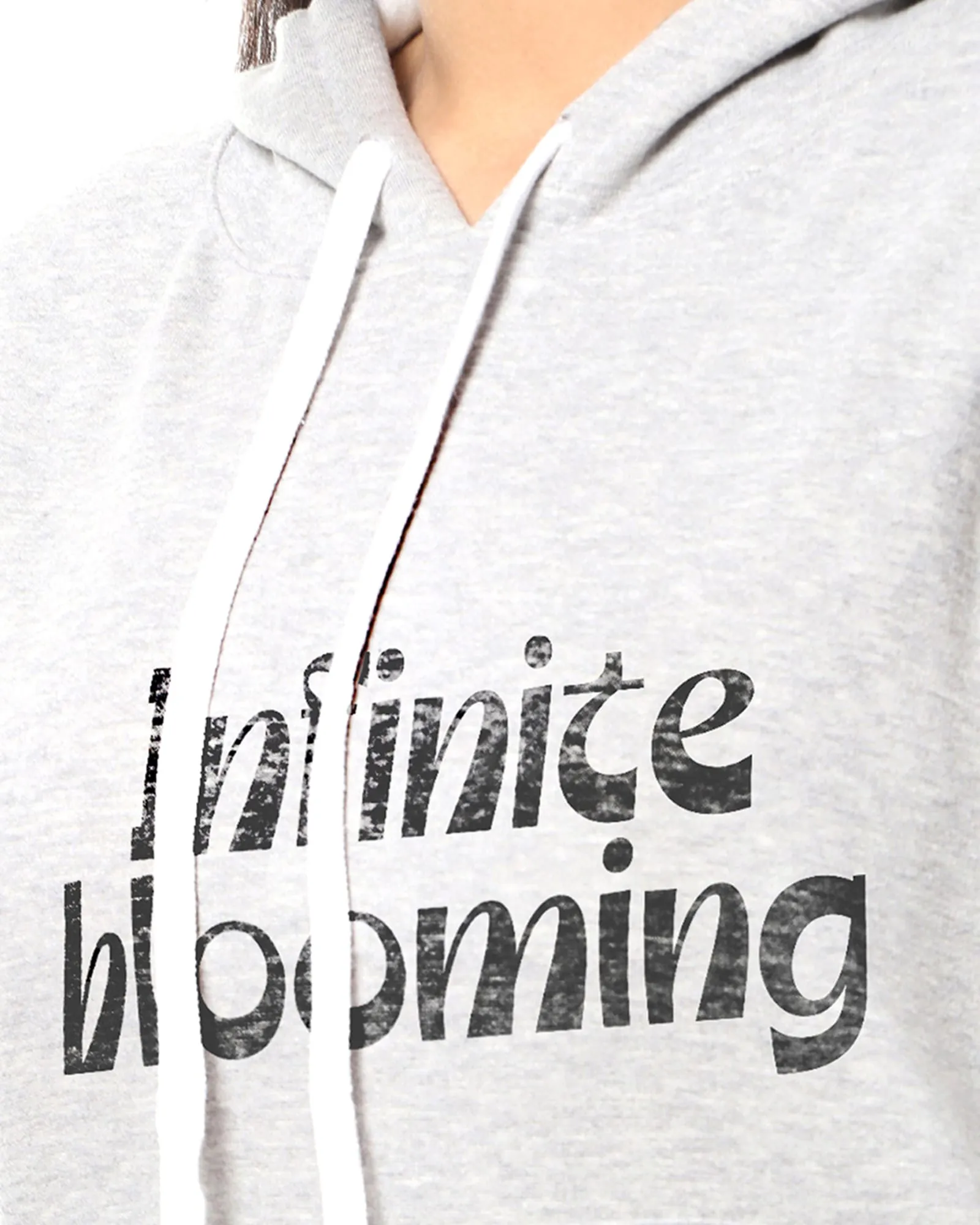 Light Grey "Infinite Blooming" Printed Sweatshirt | Light Grey