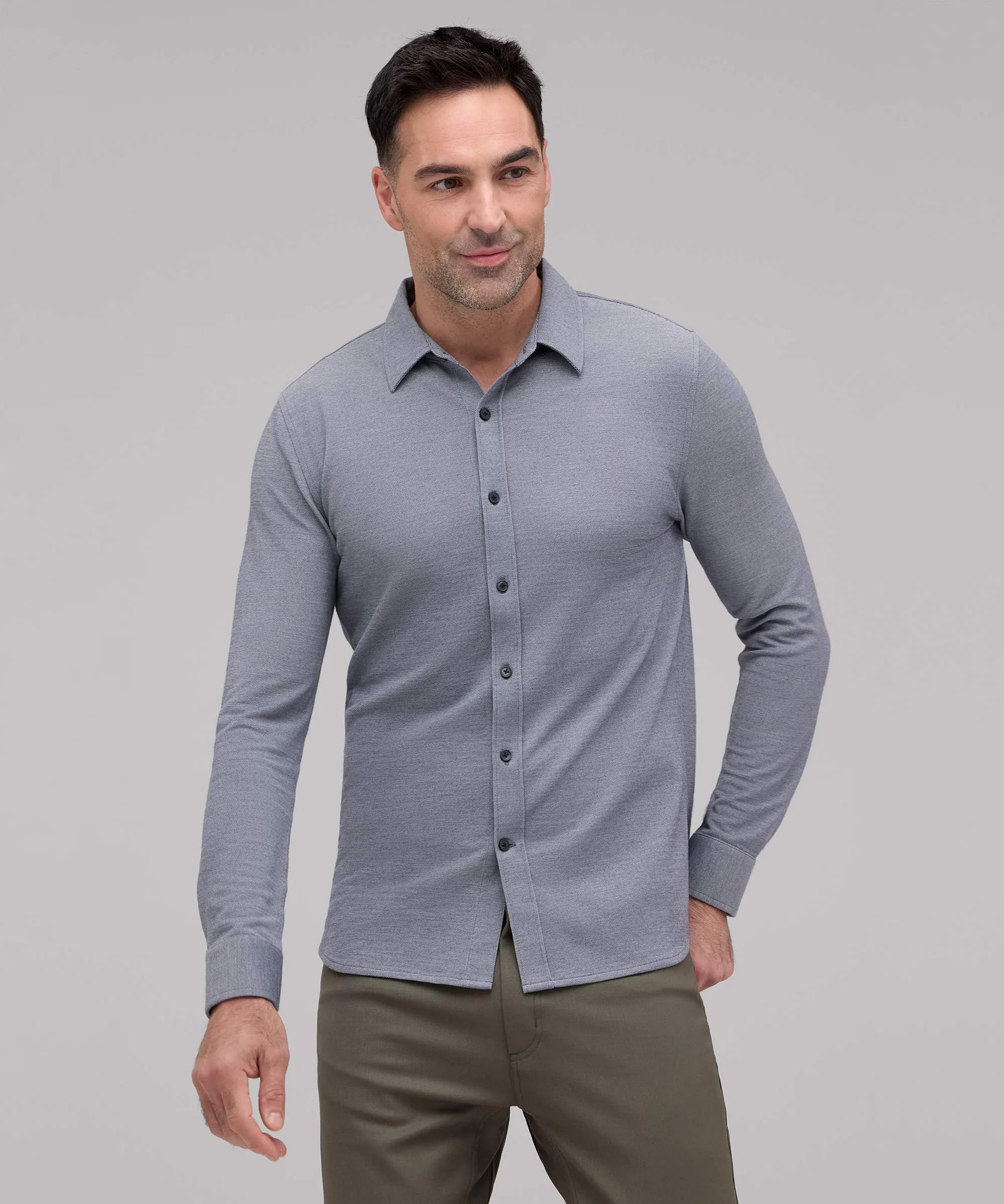 Men's Merino Button-Up