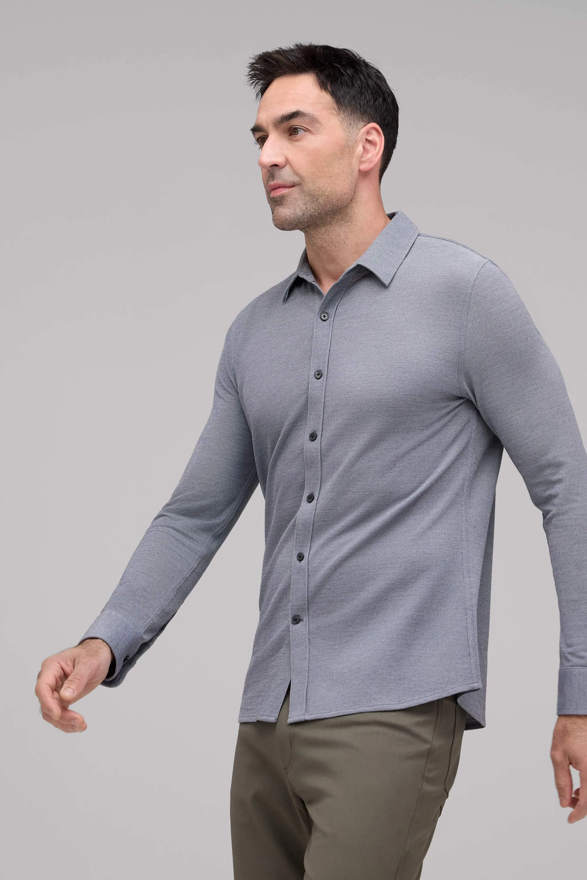 Men's Merino Button-Up