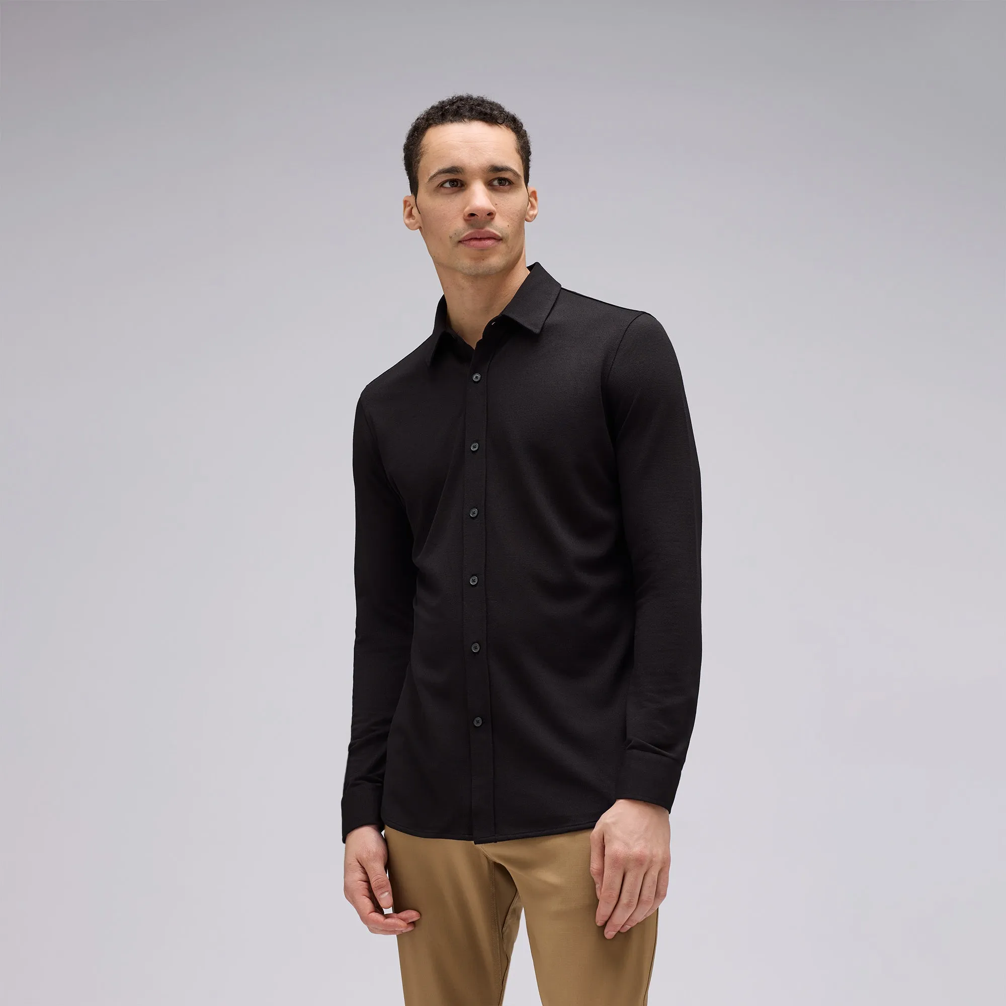 Men's Merino Button-Up