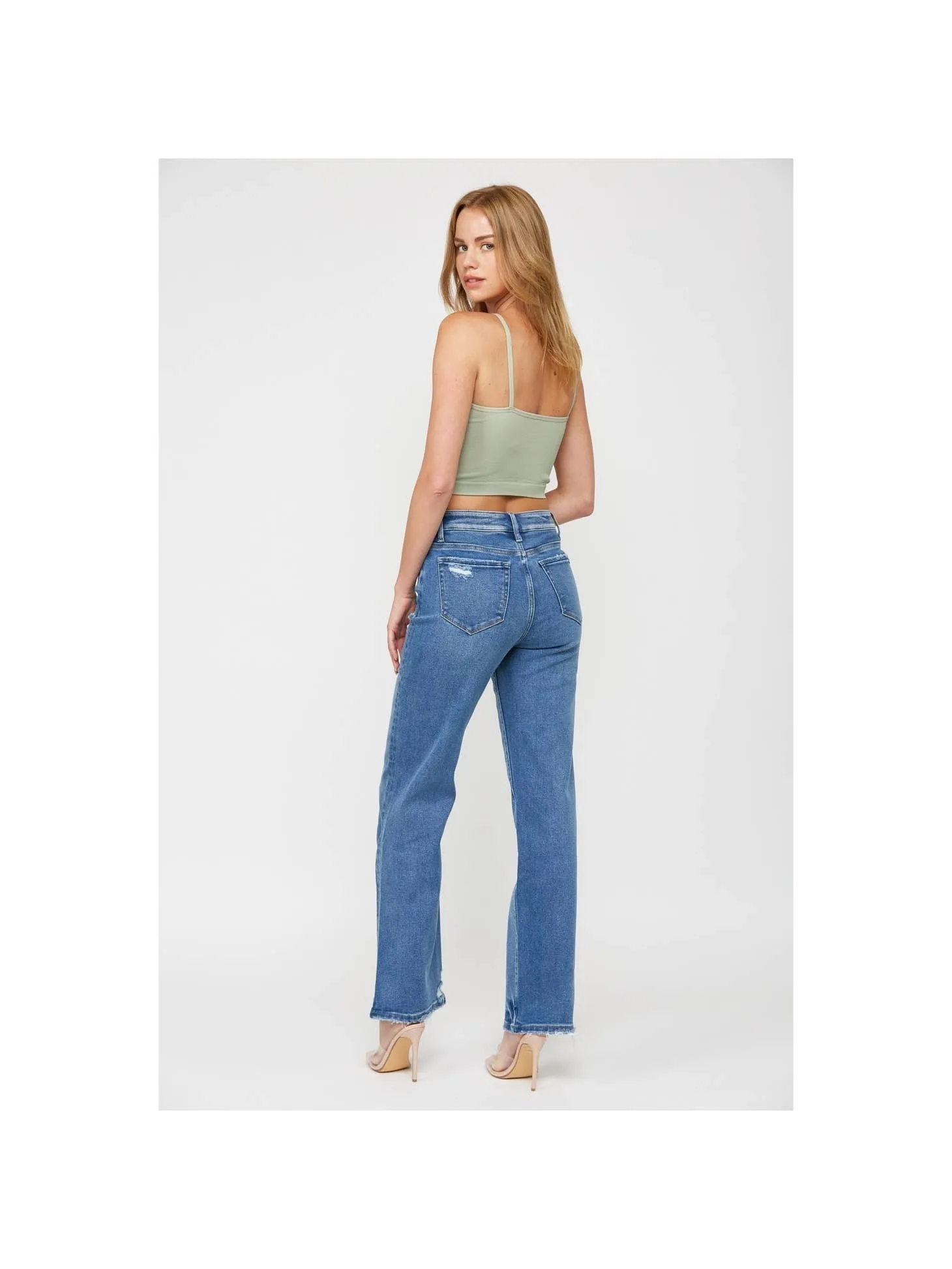 Mica Denim High Rise Relaxed Straight Leg