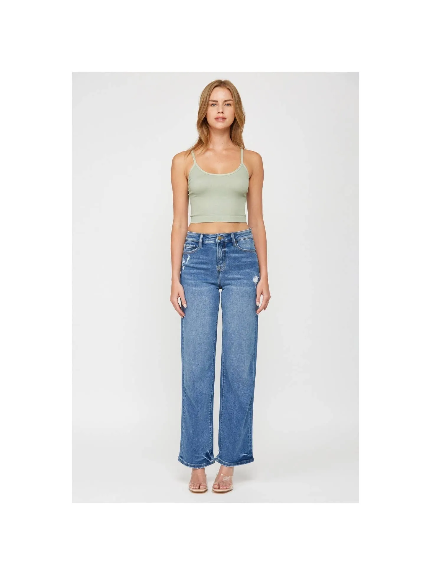 Mica Denim High Rise Relaxed Straight Leg