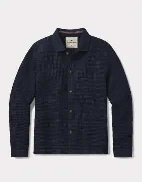 Mountain Waffle Chore Coat in Navy