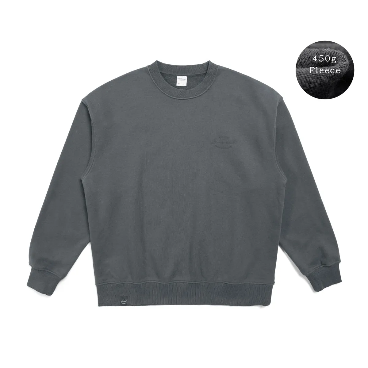 Oversize Men's Sweatshirts with Carbonized Compact Spinning Fabric