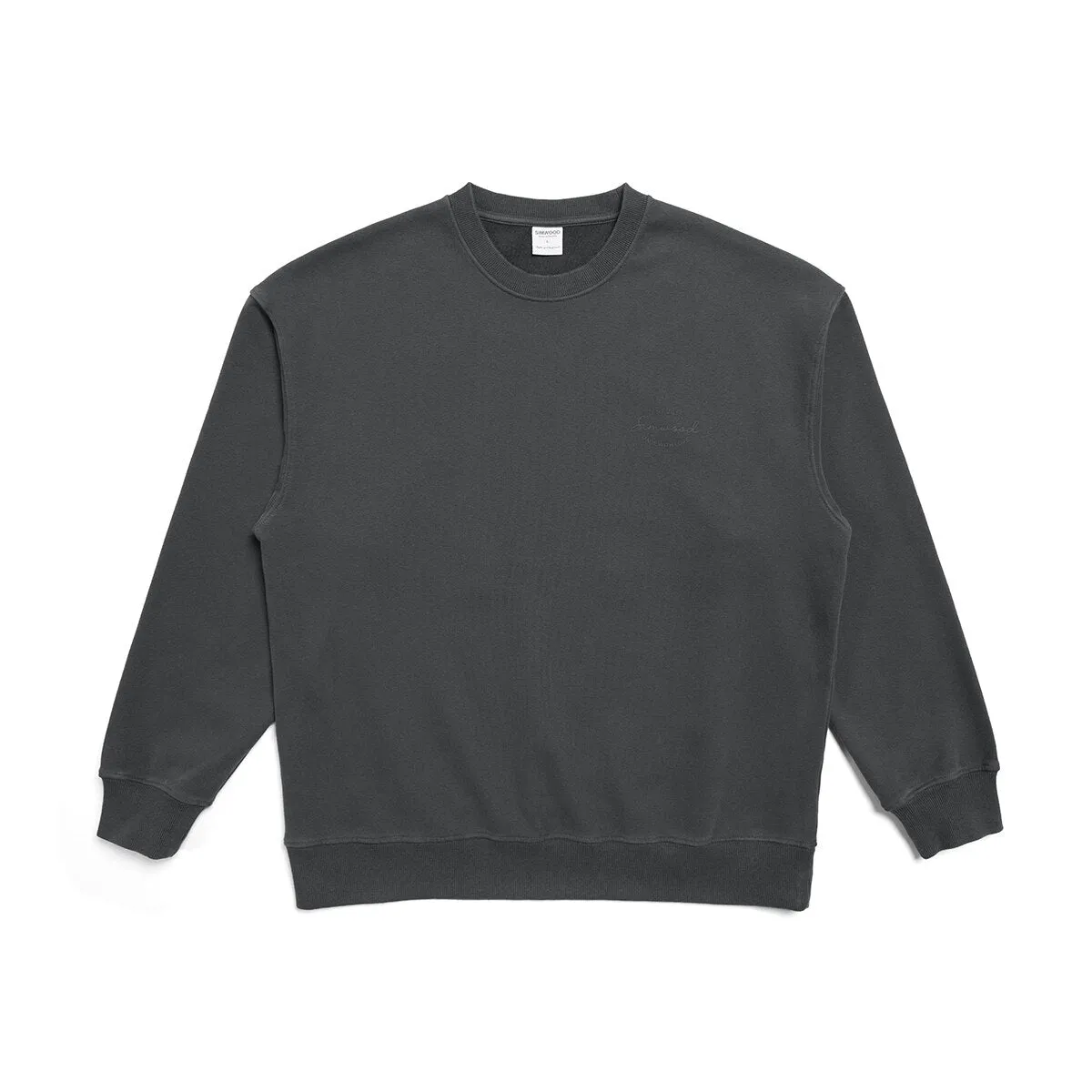 Oversize Men's Sweatshirts with Carbonized Compact Spinning Fabric