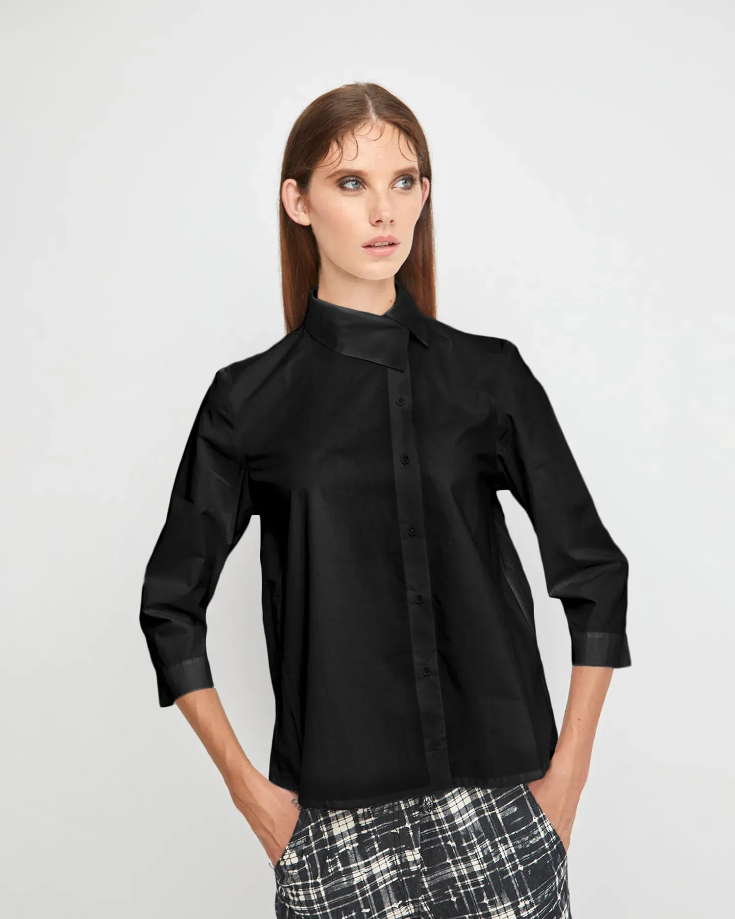 Ozai N Ku B Sharp Button Down Shirt, Black