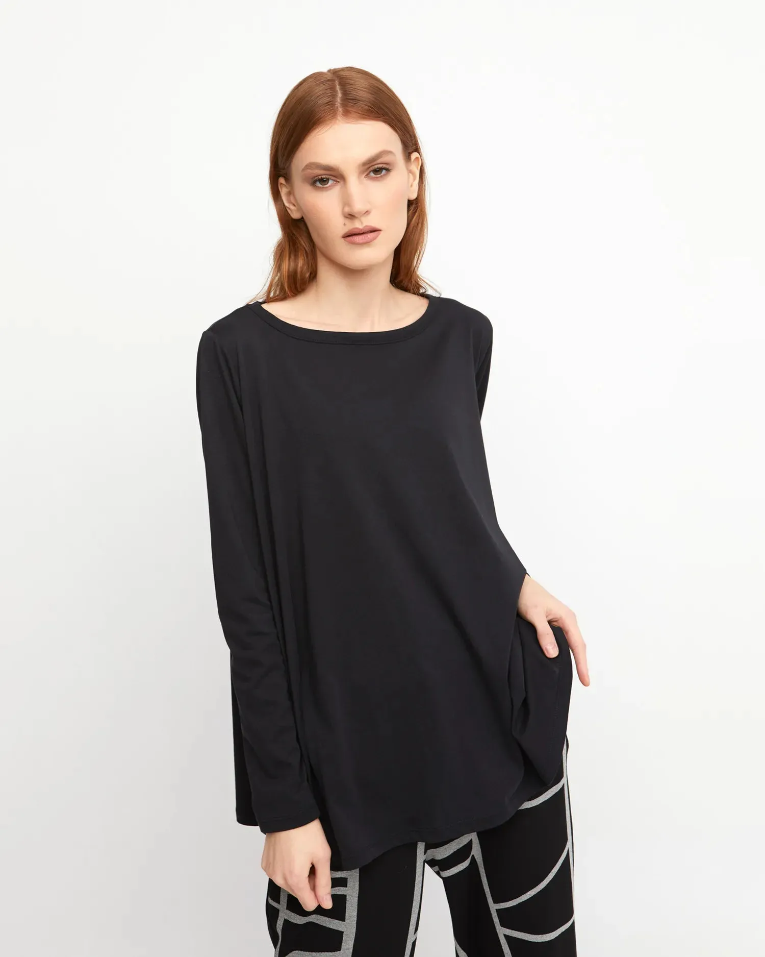 Ozai N Ku B Sharp Trapeze Top, Black