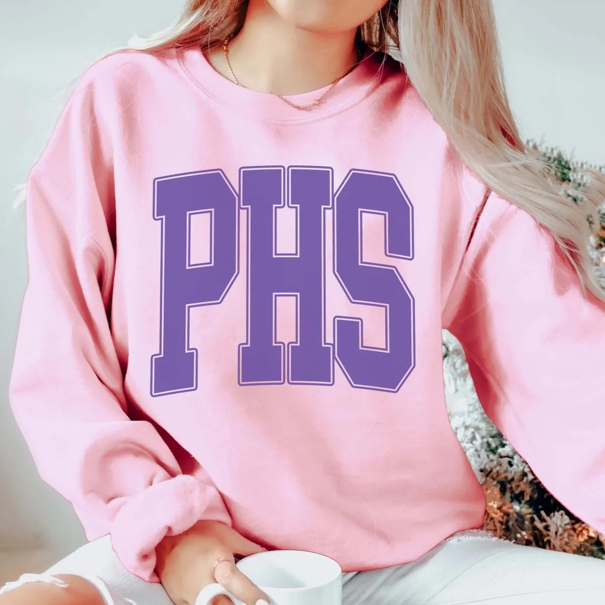 Personalized Collegiate Letter Wholesale Crew Sweatshirts