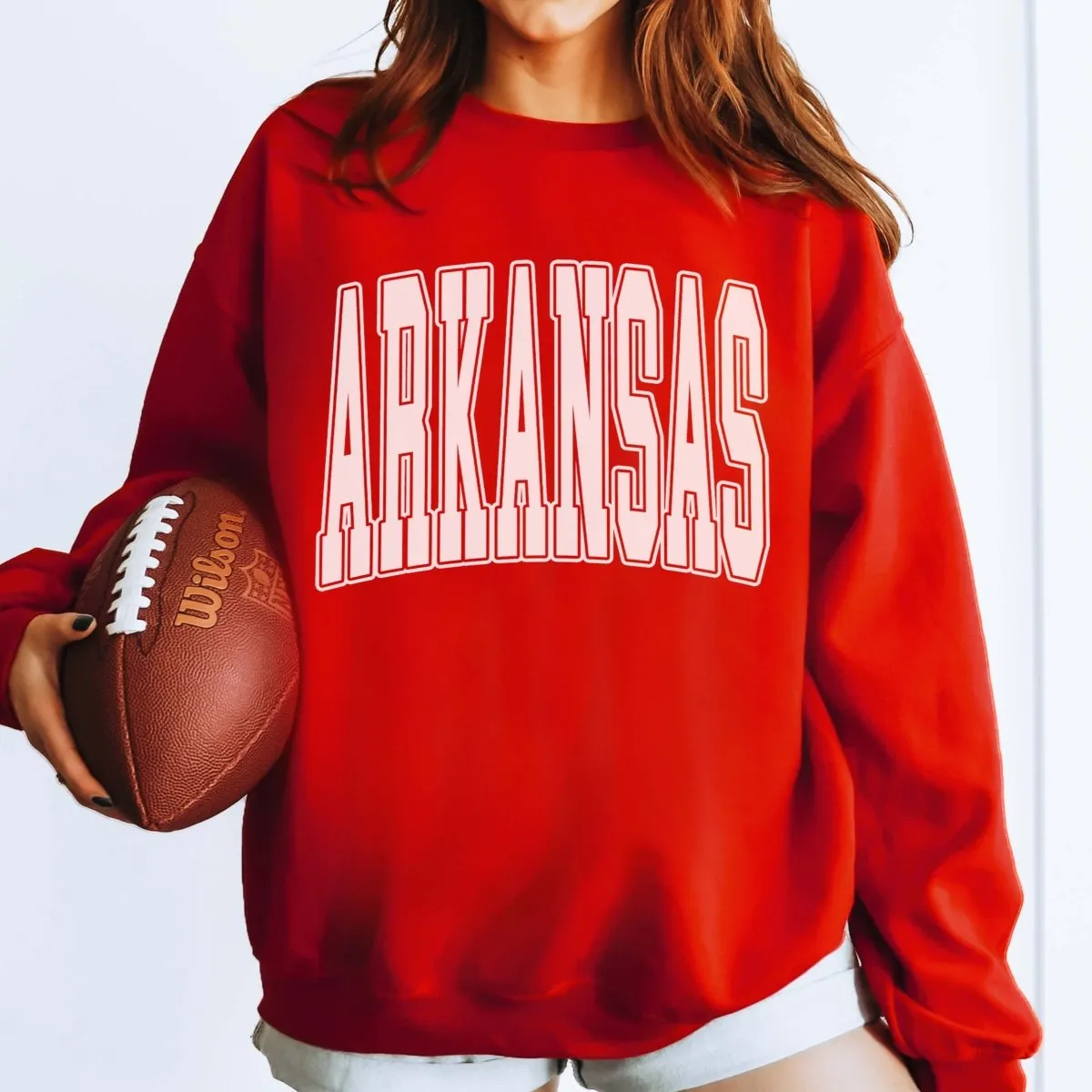 Personalized Collegiate Letter Wholesale Crew Sweatshirts