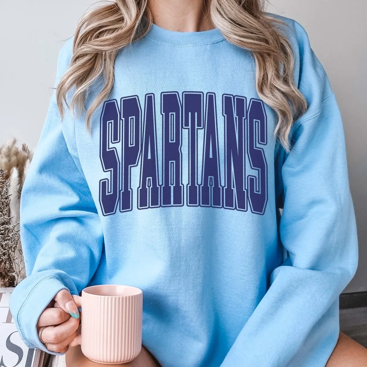 Personalized Collegiate Letter Wholesale Crew Sweatshirts