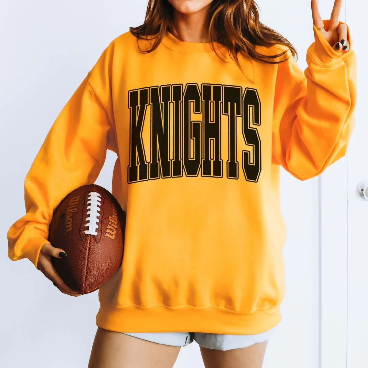 Personalized Collegiate Letter Wholesale Crew Sweatshirts