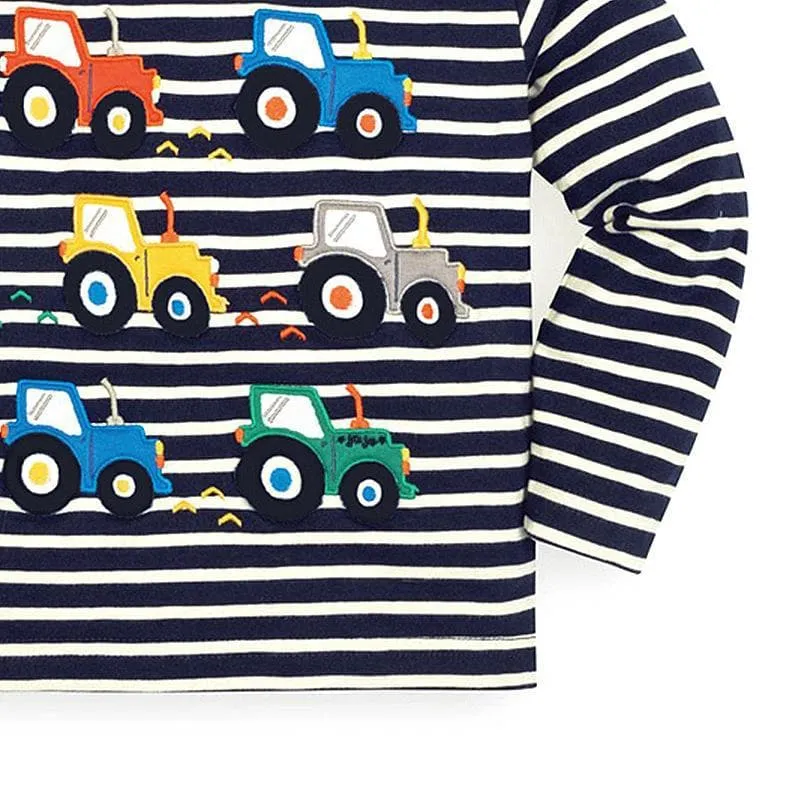 Premium Toddler Boys 'Little Truck' Pattern Fashion Tops