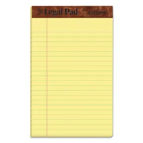 "the Legal Pad" Ruled Perforated Pads, Narrow Rule, 50 Canary-yellow 5 X 8 Sheets, Dozen