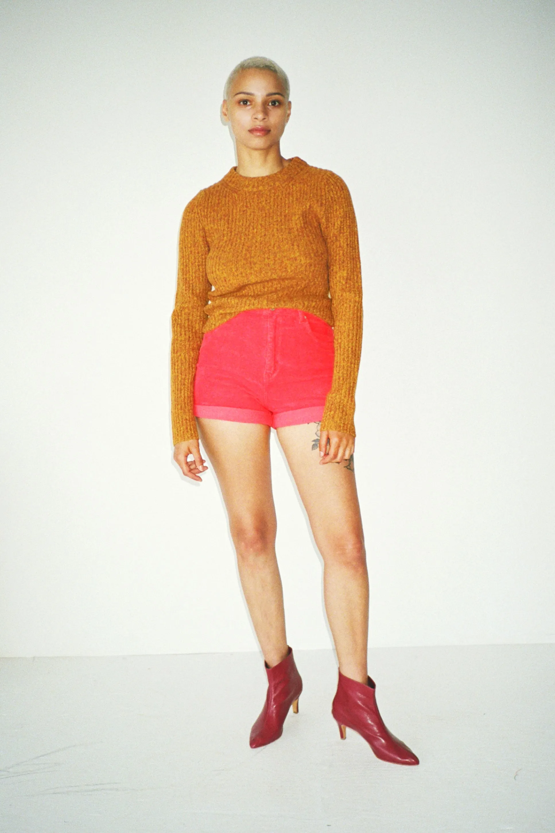 Sharp Orange Talena Sweater