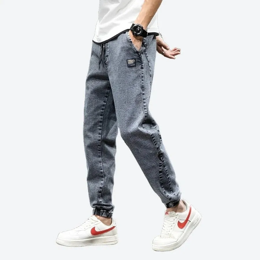 Stylish Relaxed Fit Denim Joggers