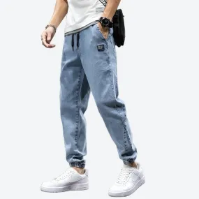 Stylish Relaxed Fit Denim Joggers