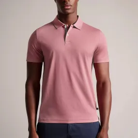 Ted Baker Zeiter Plain Polo Shirt Pink