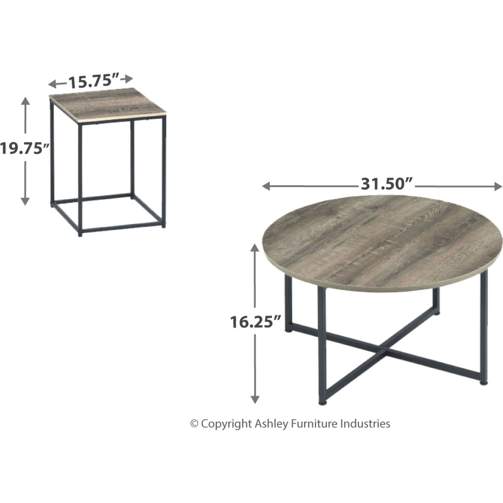 Wadeworth Occasional Table Set (set of 3)