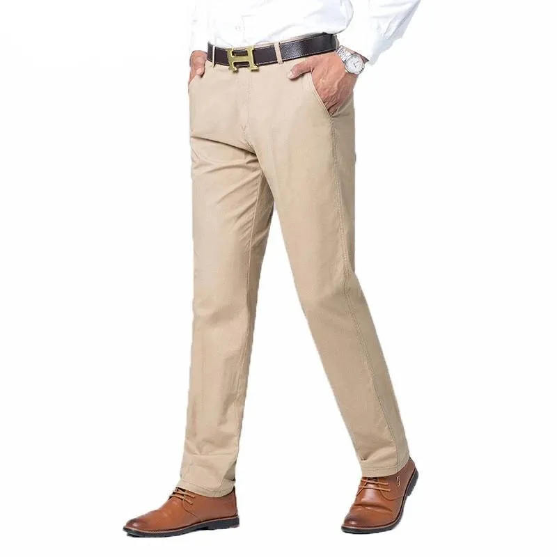 West Louis™ Business Casual Straight Cotton Trousers