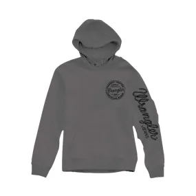 Wrangler Gray Graphic Hoodie - Regular Fit